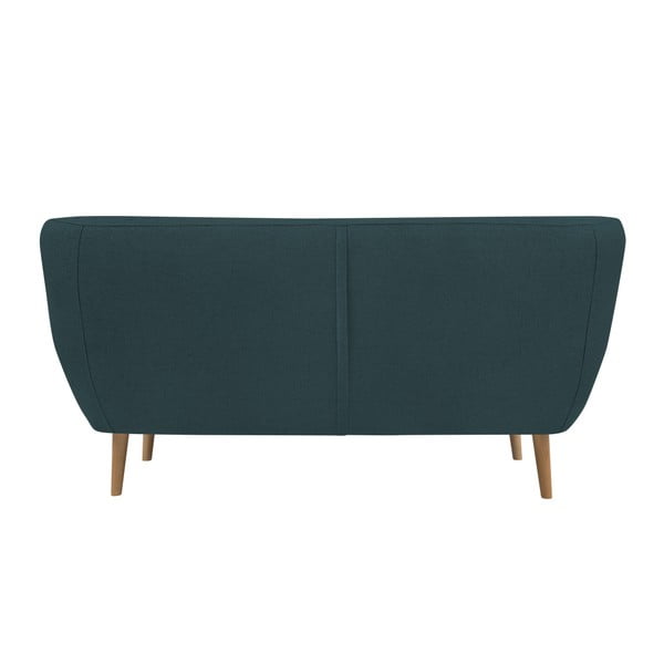 Tamnoplava dvosjeda sa svijetlim nogama Mazzini Sofas Sicile-image-1