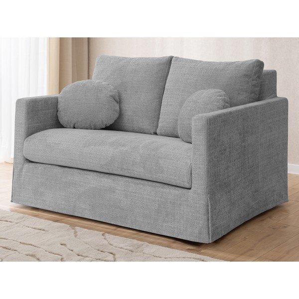 Svijetlo siva sofa 140 cm Paphos – Ropez-image-1