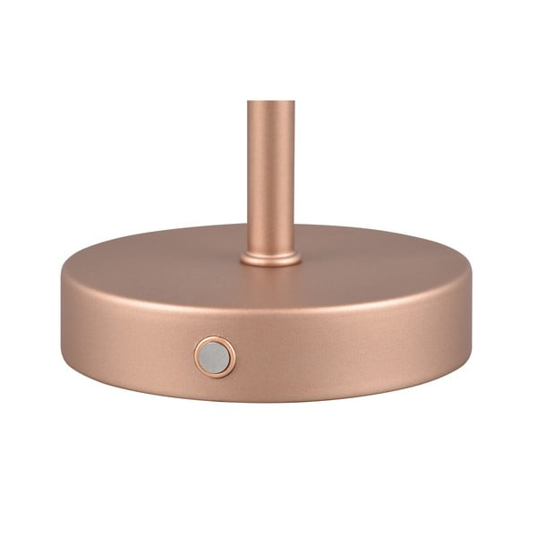 LED stolna lampa s mogućnošću zatamnjivanja u bakrenoj boji (visina 30 cm) Jeff – Reality-image-2