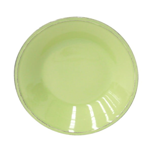 Zeleni zemljani tanjur za juhu Costa Nova Friso, ⌀ 26 cm