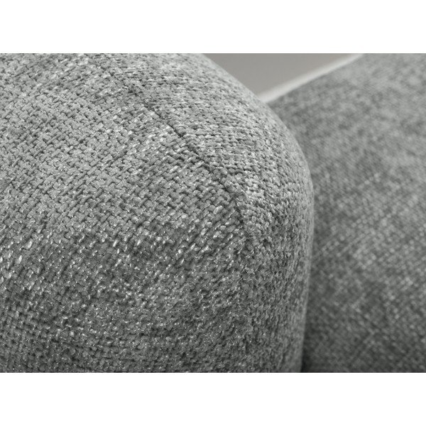 Siva sklopiva/s prostorom za pohranu kutna garnitura od šenila (s desnim kutom/s ležaljkom) Mele – Makamii-image-4