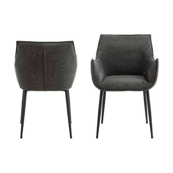 Tamno siva podstavljena blagovaonska stolica Bonita – Actona-image-4