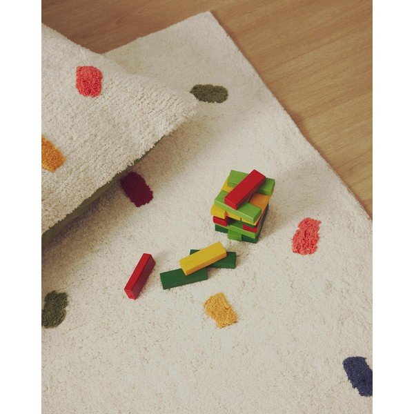 Krem pamučan dječji tepih 150x200 cm Epifania – Kave Home-image-1