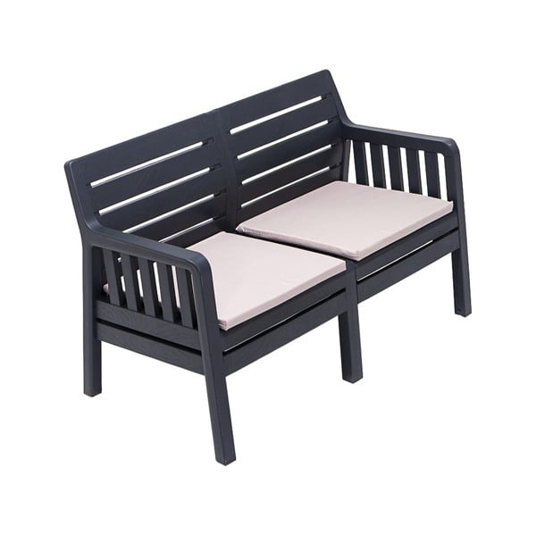 Antracitno siva vrtna sofa Lara – Floriane Garden