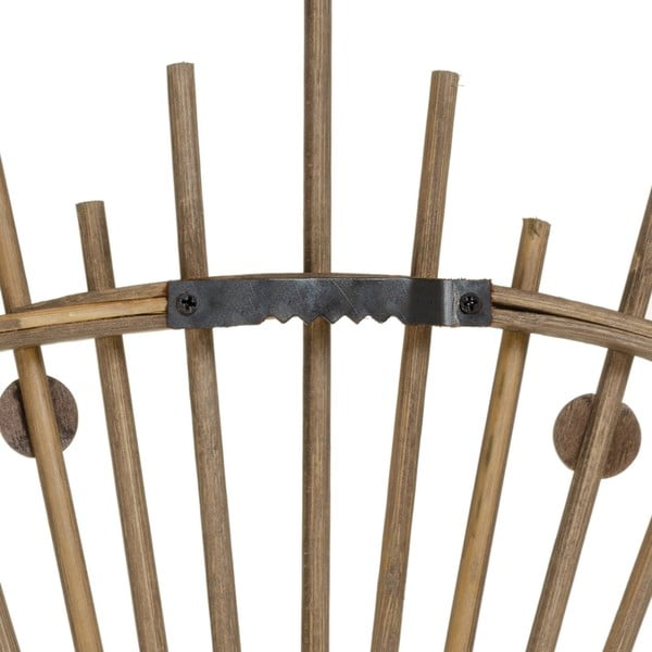 Zidno ogledalo s okvirom od bambusa ø 70 cm Sol – Ixia-image-3