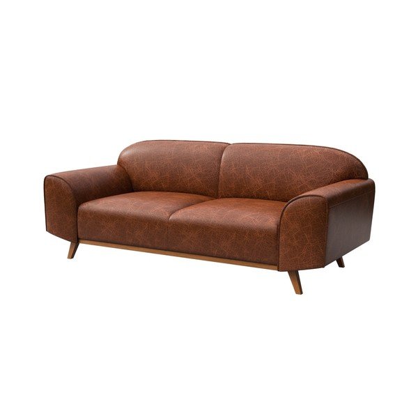 Smeđa kožna sofa 193 cm Nesbo – MESONICA-image-2