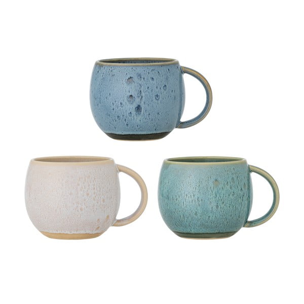 Plave/krem šalice u setu 3 kom od kamenine 420 ml Harriet – Bloomingville