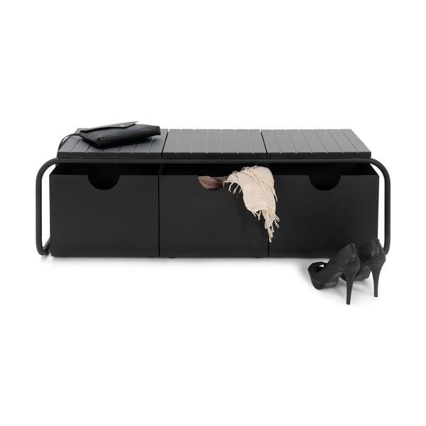 Crni metalni ormarić za cipele Astoria – Spinder Design-image-3