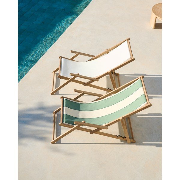 Zelena vrtna ležaljka od masivnog drveta Vilara – Kave Home-image-2