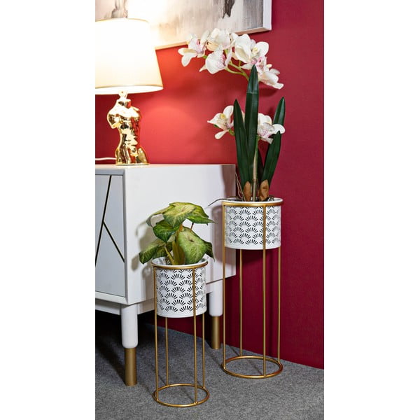 Metalni stalci za tegle za cvijeće u setu 2 kom ø 17 cm (visina 46 cm) Whity – Mauro Ferretti-image-1