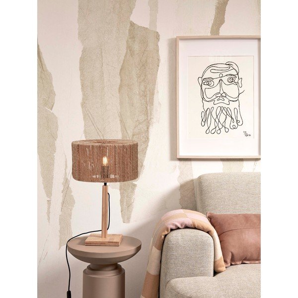 Stolna lampa u prirodnoj boji sa sjenilom od jute (visina 37 cm) Iguazu – Good&Mojo-image-3