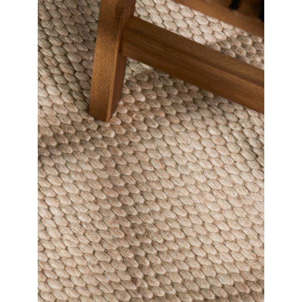 Bež ručno rađen vunen tepih 160x230 cm Lyon Beans – Elle Decoration-image-2