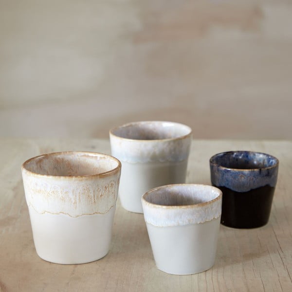 Bež-bijela zemljana šalica za espresso Costa Nova, 90 ml-image-1