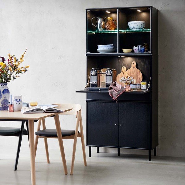 Crne noge od bukovog drveta u setu od 6 kom Mistral - Hammel Furniture-image-1