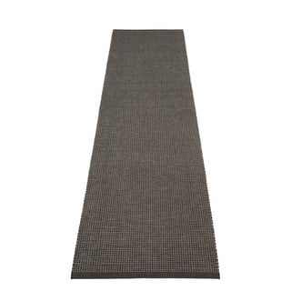 Antracitno siva unutarnja i vanjska staza 70x300 cm Emm Black Linen – Pappelina