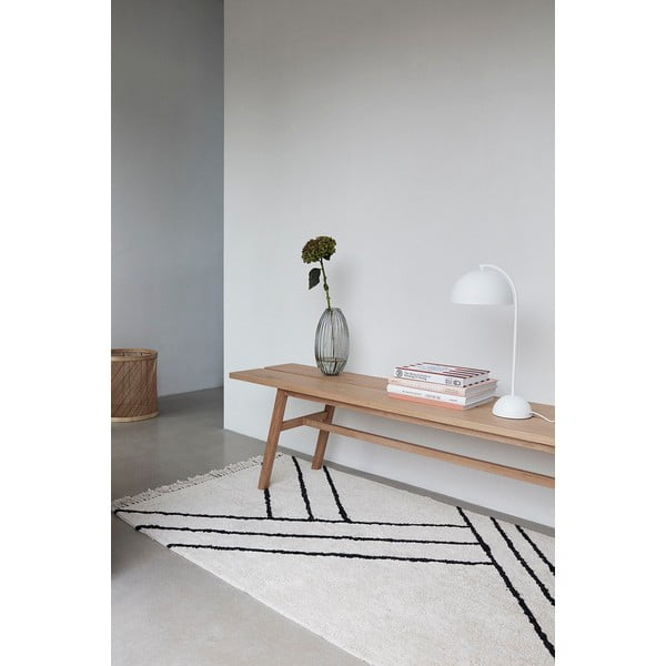 Siva staklena vaza Hübsch Smoked, visina 30 cm-image-1