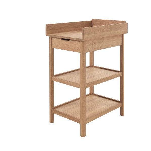 Stol za presvlačenje od punog hrasta s promjenjivim stolom u prirodnoj boji Forrest – Vipack