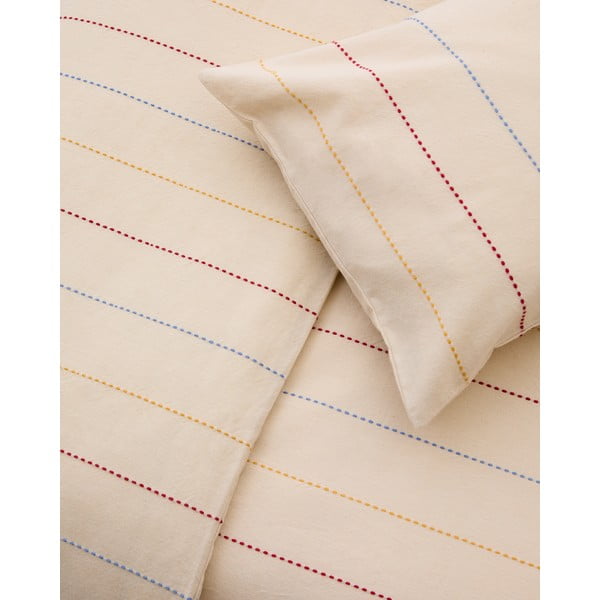 Bež dječja posteljina za dječji krevetić od organskog pamuka s uključenom plahtom 110x180 cm Indani – Kave Home-image-3