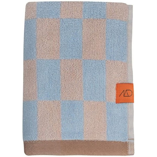 Plavo-ružičasti ručnik od organskog pamuka 50x90 cm Retro - Mette Ditmer Denmark