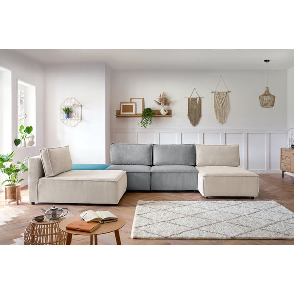 Kutna garnitura od samta (promjenjiva) Nihad modular – Bobochic Paris-image-1