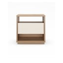 Krem/u prirodnoj boji noćni ormarić u dekoru hrasta Dennis – Marckeric