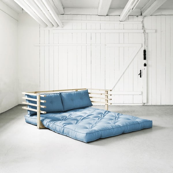 Sofa na razvlačenje Karup Funk Natural / Horizon Blue-image-1