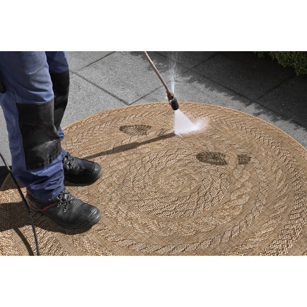 Bež vanjski tepih Bougar Almendo, Ø 160 cm-image-2