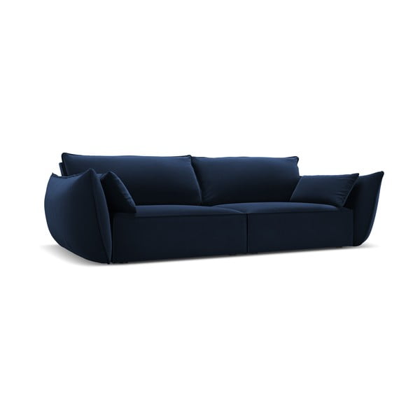 Tamno plava baršunasta sofa 208 cm Vanda – Mazzini Sofas-image-2