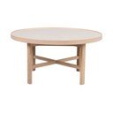 Okrugao stolić za kavu s keramičkom daskom u prirodnoj boji 90x90 cm Marsden – Rowico