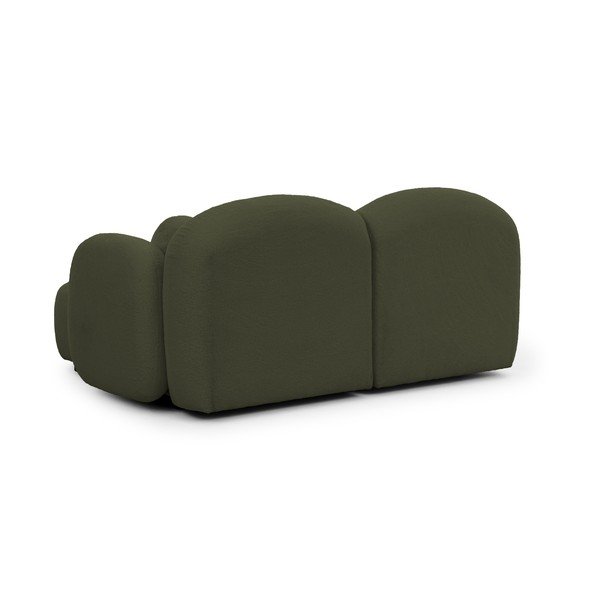 Zelena kutna garnitura od bouclé tkanine (s desnim kutom/s ležaljkom) Orbit – Ropez-image-3