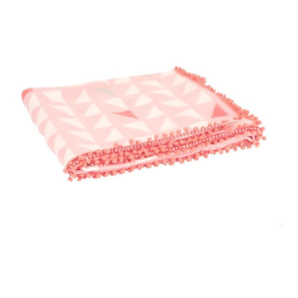 Triangles Pink deka, 180x150 cm-image-1