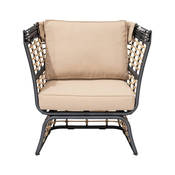 Bež metalna vrtna fotelja Paros – Garden Pleasure
