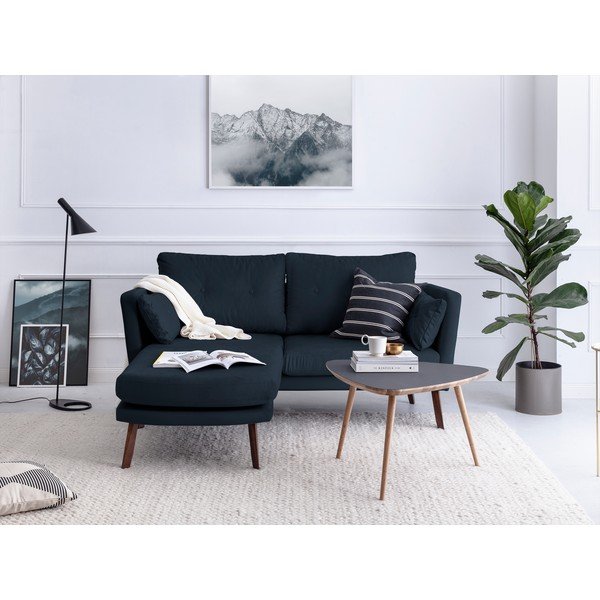 Tamnoplava trosjeda Mazzini Sofas Elena, sa ležaljkom na lijevom uglu-image-1