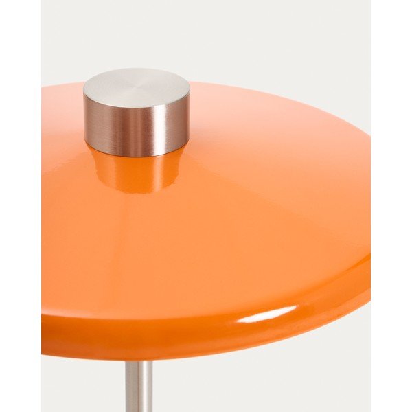 Narančasta stojeća svjetiljka s metalnim sjenilom (visina 130 cm) Nuvira – Kave Home-image-3