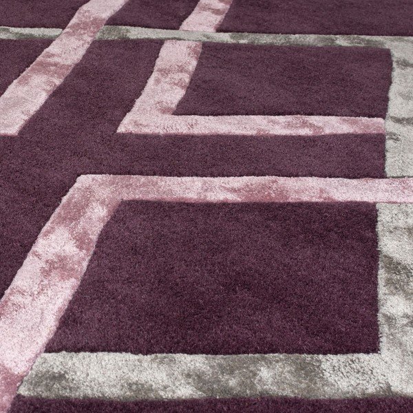 Ljubičasti tepih od viskoze Flair Rugs Trellis, 160 x 230 cm-image-2