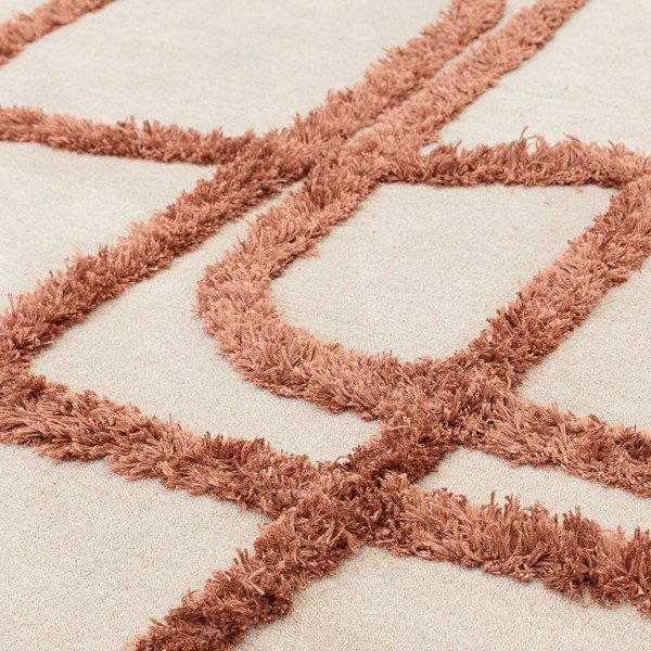 Ciglasti/krem ručno rađen vuneni tepih 160x230 cm Matrix – Asiatic Carpets-image-2