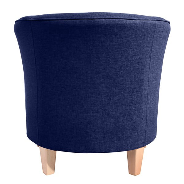 Tamnoplava fotelja Max Winzer Livia Dark Blue-image-3