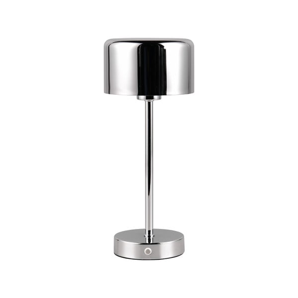 LED stolna lampa s mogućnosti zatamnjivanja u sjajno srebrnoj boji (visina 30 cm) Jeff – Trio