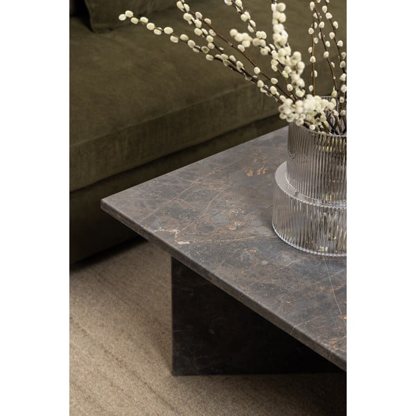 Crni mramorni stolić za kavu 70x140 cm Vega – Actona-image-1