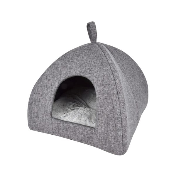 Sivi šator za životinje za mačke 40x40 cm – Love Story