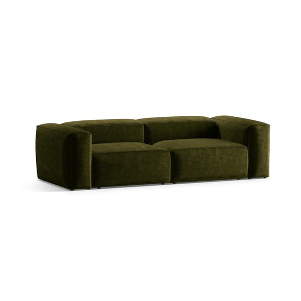 Zelena sofa od samta 264 cm Bergamo – Cosmopolitan Design-image-2