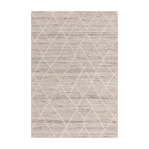 Svijetlo sivi vuneni tepih 160x230 cm Noah – Asiatic Carpets