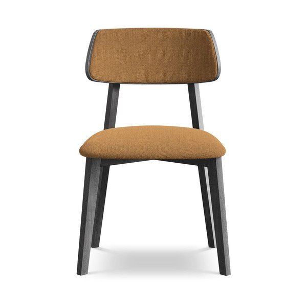 Blagovaonska stolica od masivnog drveta boja terakote Niu – Makamii-image-1