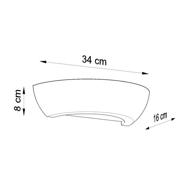 Zidna keramička lampa Sollux Arto-image-3