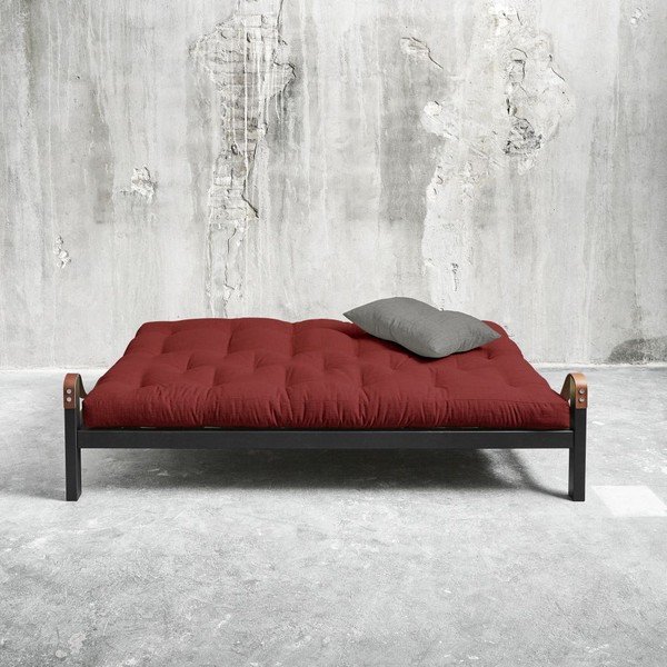 Kauč na razvlačenje Karup Poetry Black / Passion Red / Granite Grey-image-1