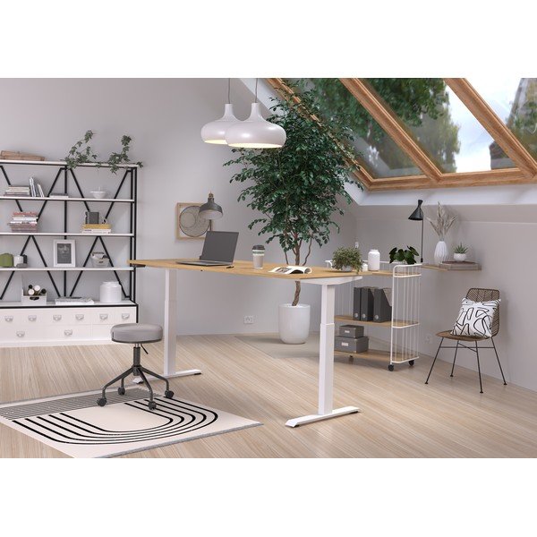 Radni stol s pločom stola u dekoru hrasta 80x180 cm Jet – Germania-image-1