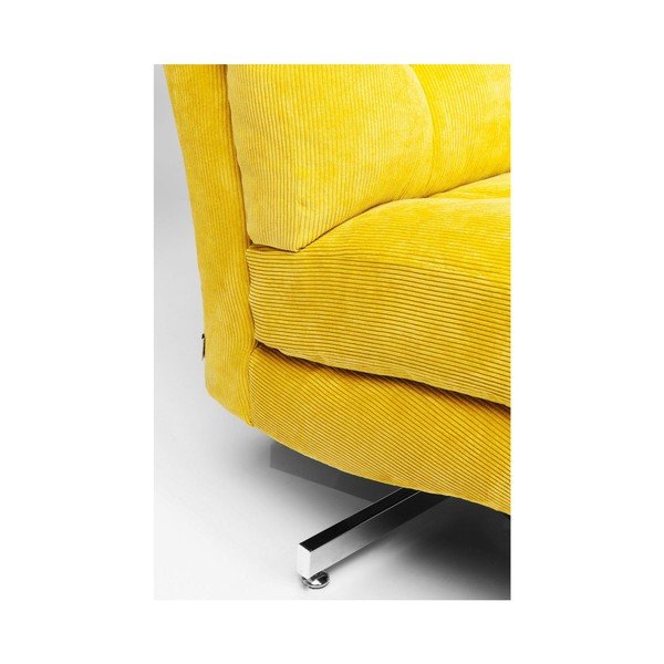 Žuta fotelja na kotačima Kare Design Cinema-image-1