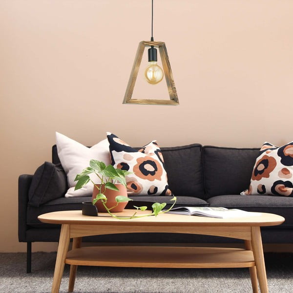 Viseća svjetiljka od grabovog drveta Geometrik Triangle-image-1