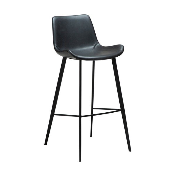 Crna barska stolica (visine sjedala 74,5 cm) Hype – DAN-FORM Denmark