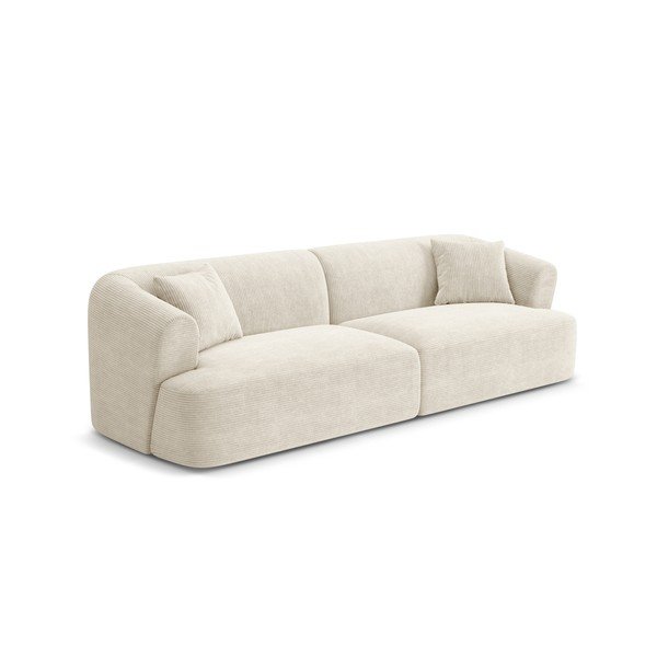 Bež sofa od samta 255 cm Campi – Cosmopolitan Design-image-2